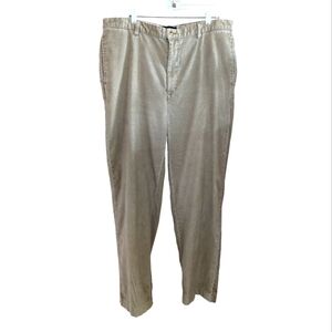 Tommy Hilfiger Vintage Arizona Khaki Flat Front Corduroy Pants 40 X 33 GUC